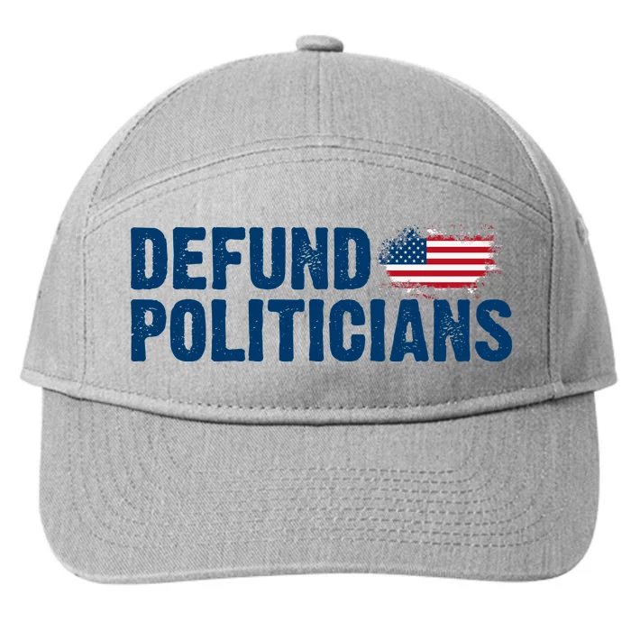 Defund Politicians United States Vintage Flag 7-Panel Snapback Hat