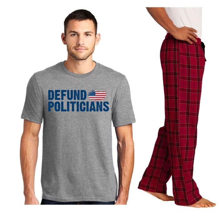 Defund Politicians United States Vintage Flag Pajama Set