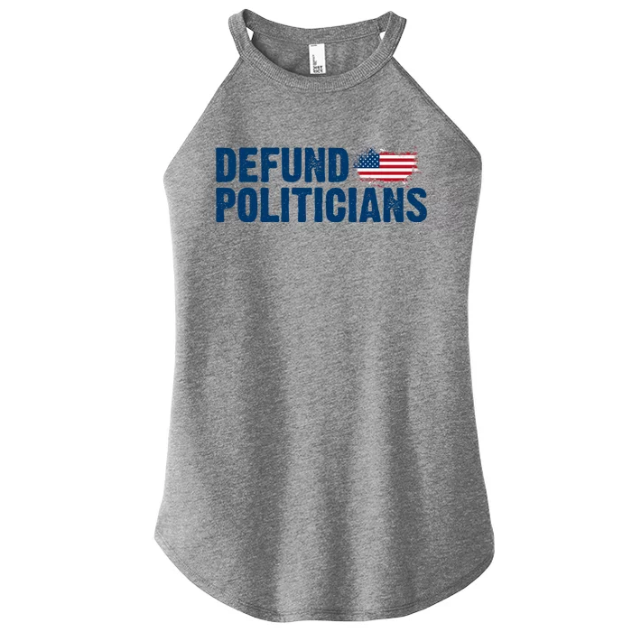 Defund Politicians United States Vintage Flag Women’s Perfect Tri Rocker Tank