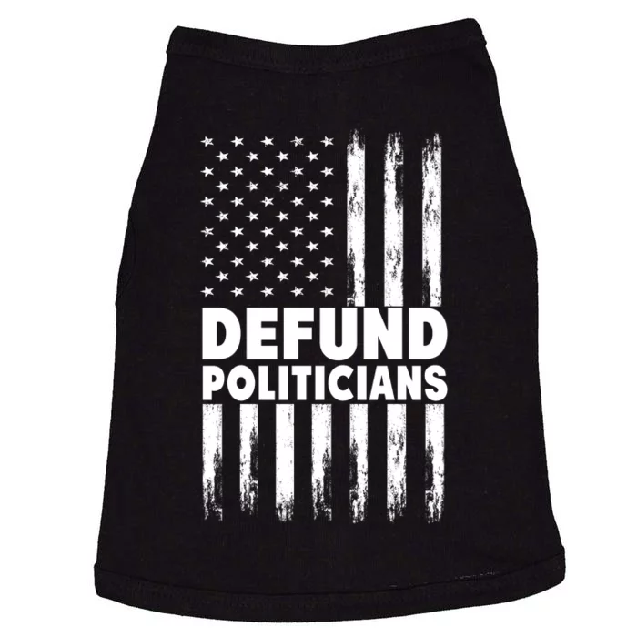 Defund Politicians USA Flag Doggie Tank