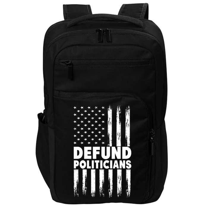 Defund Politicians USA Flag Impact Tech Backpack