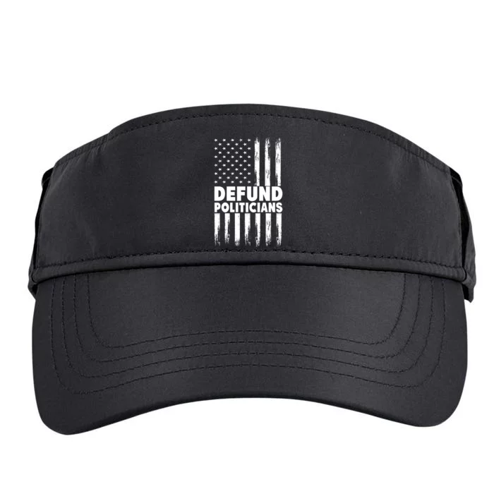 Defund Politicians USA Flag Adult Drive Performance Visor