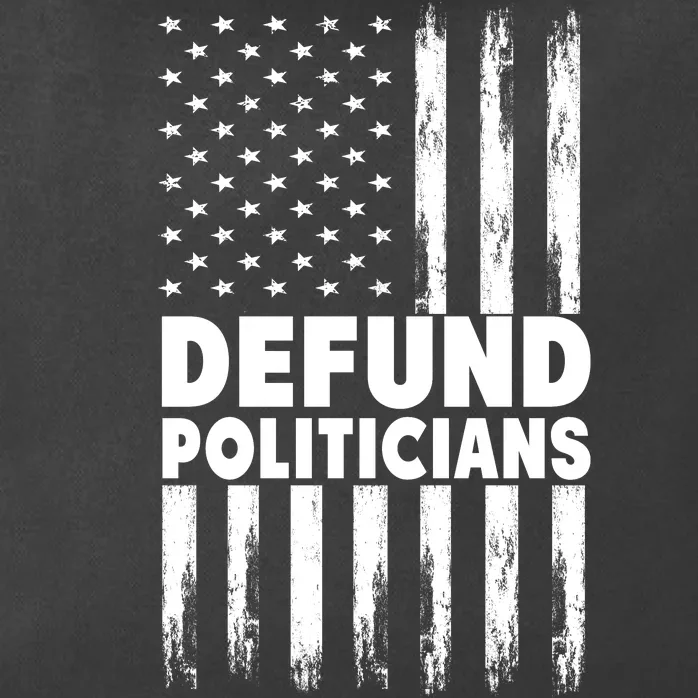 Defund Politicians USA Flag Zip Tote Bag