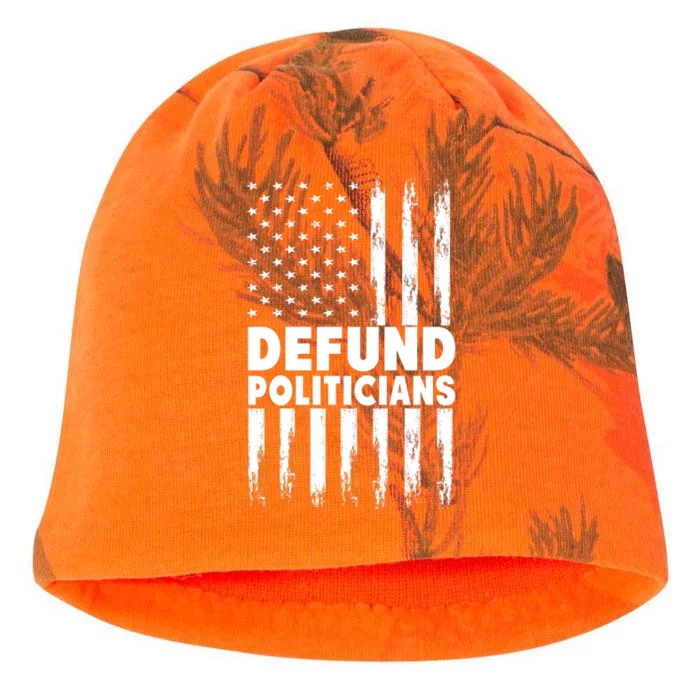 Defund Politicians USA Flag Kati - Camo Knit Beanie