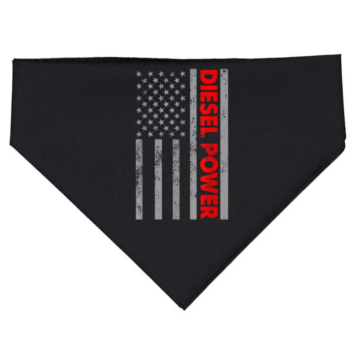 Diesel Power USA Flag Truck Turbo Brothers Mechanic USA-Made Doggie Bandana