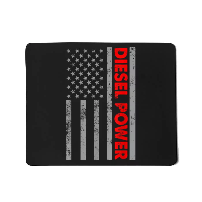 Diesel Power USA Flag Truck Turbo Brothers Mechanic Mousepad