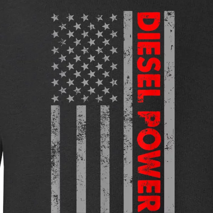 Diesel Power USA Flag Truck Turbo Brothers Mechanic Toddler Sweatshirt