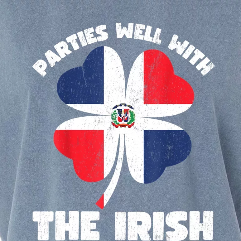 Dominican Parties Well The Irish, Dominican St Patricks Day Garment-Dyed Women's Muscle Tee