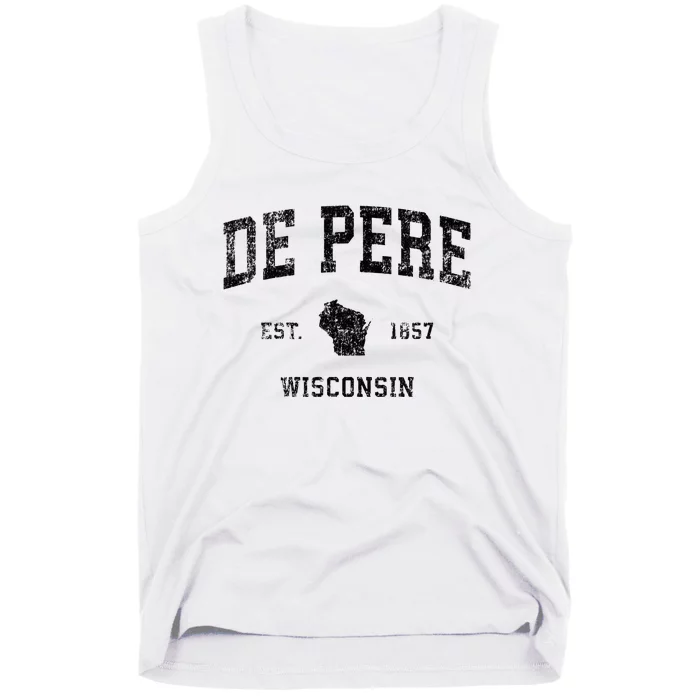 De Pere Wisconsin Wi Vintage Sports Design Tank Top