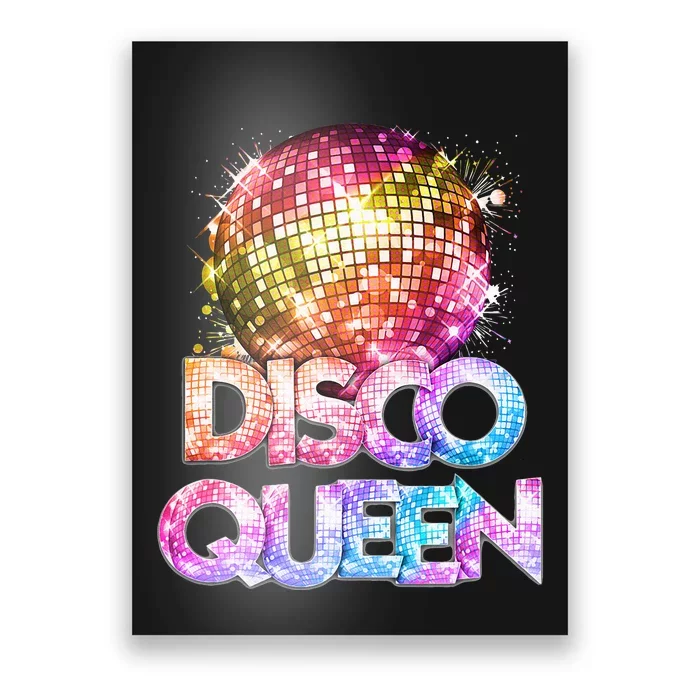 Disco Queen 70s Disco Themed Vintage Seventies Costume Poster