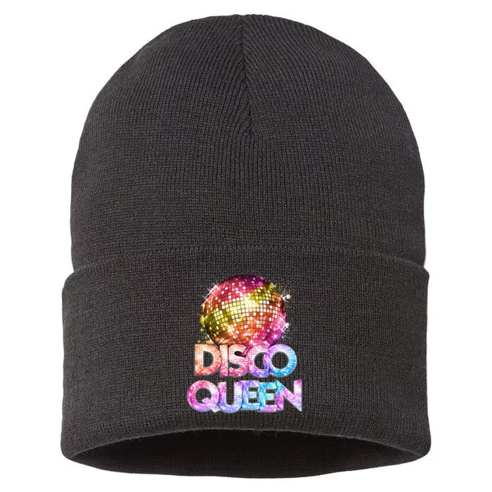 Disco Queen 70s Disco Themed Vintage Seventies Costume Sustainable Knit Beanie