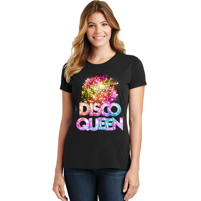 Disco Queen  70s Disco Themed Vintage Seventies Costume Women's T-Shirt