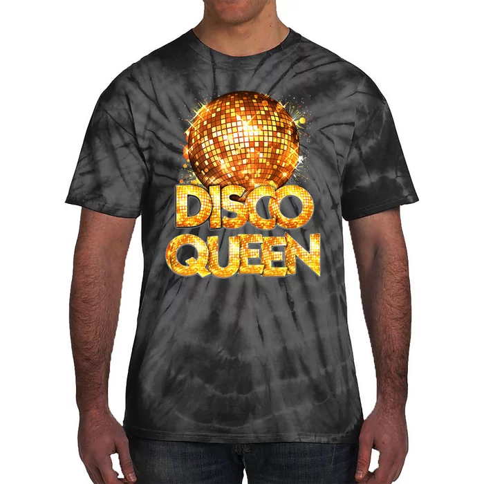 Disco Queen 70s Themed Vintage Disco Fever Costume Tie-Dye T-Shirt