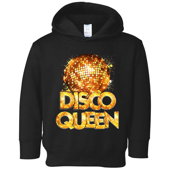 Disco Queen 70s Themed Vintage Disco Fever Costume Toddler Hoodie