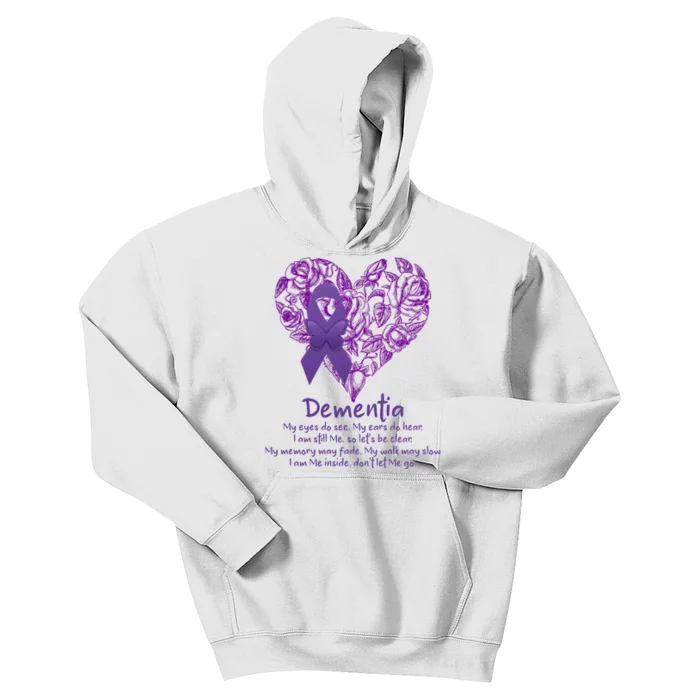 Dementia Quote AlzheimerS Support Kids Hoodie