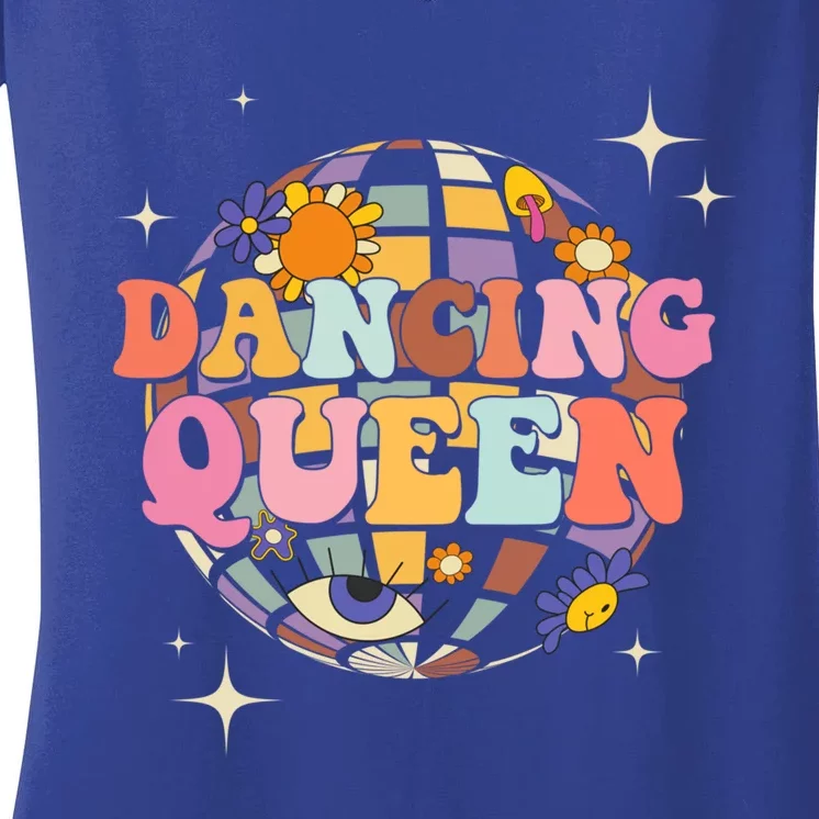 Dancing Queen Dance Mom For Dance Parties Gift Women's V-Neck T-Shirt