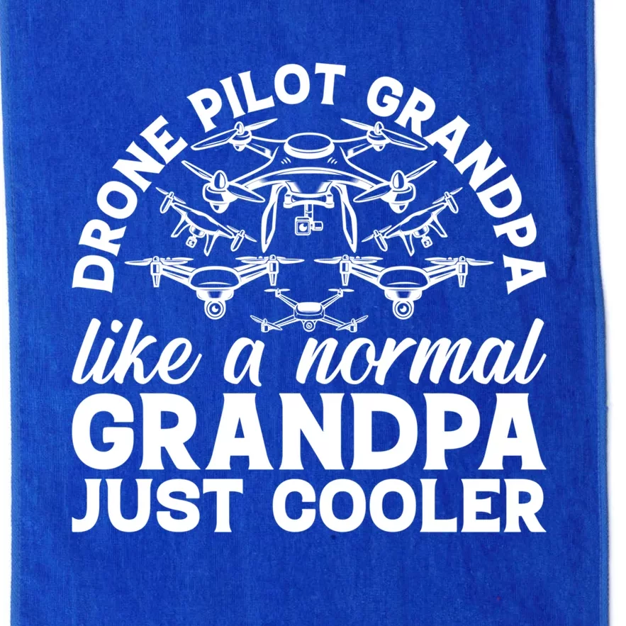 Drone Quadcopter Drone Pilot Grandpa Grandpa Drone Pilot Gift Platinum Collection Golf Towel