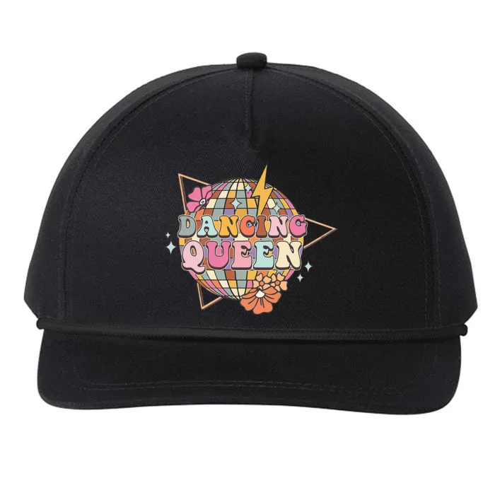 Disco Queen Dance Mom Dancing Queen Vintage Dancing 70s Snapback Five-Panel Rope Hat