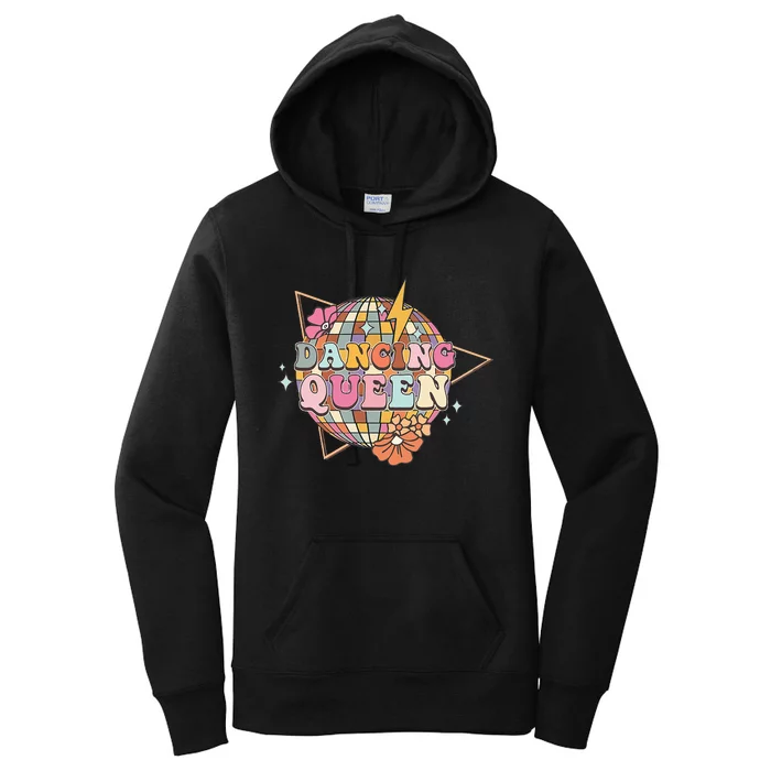 Disco Queen Dance Mom Dancing Queen Vintage Dancing 70s Women's Pullover Hoodie