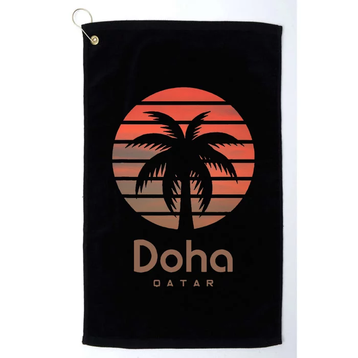 Doha Qatar Platinum Collection Golf Towel