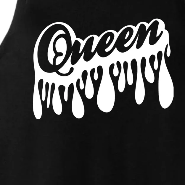 Drip Queen Dripping Black Woman Ladies Tri-Blend Wicking Tank