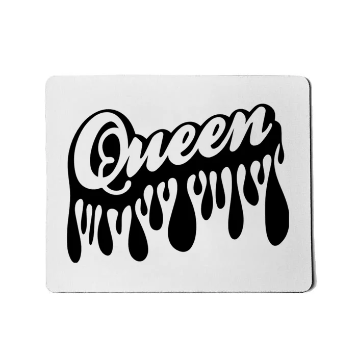 Drip Queen Dripping Black Woman Mousepad