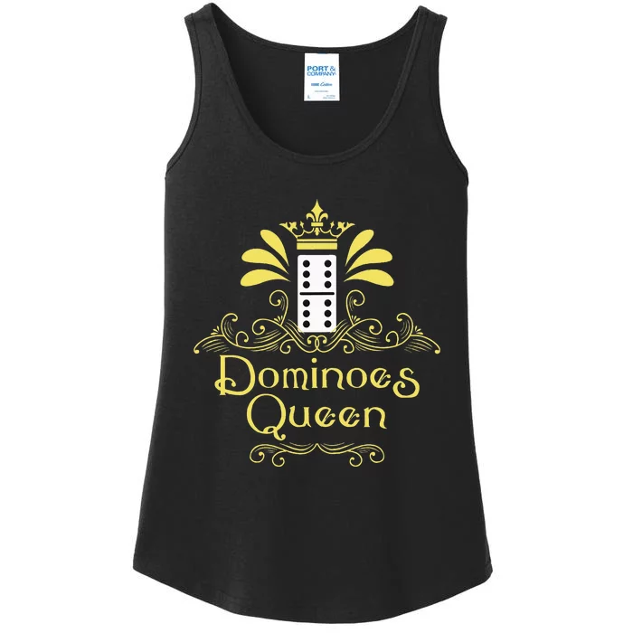 Dominoes Queen Domino Player Dominoes Lover Tile Game Ladies Essential Tank