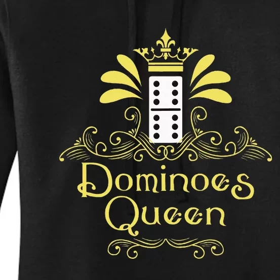 Dominoes Queen Domino Player Dominoes Lover Tile Game Women's Pullover Hoodie