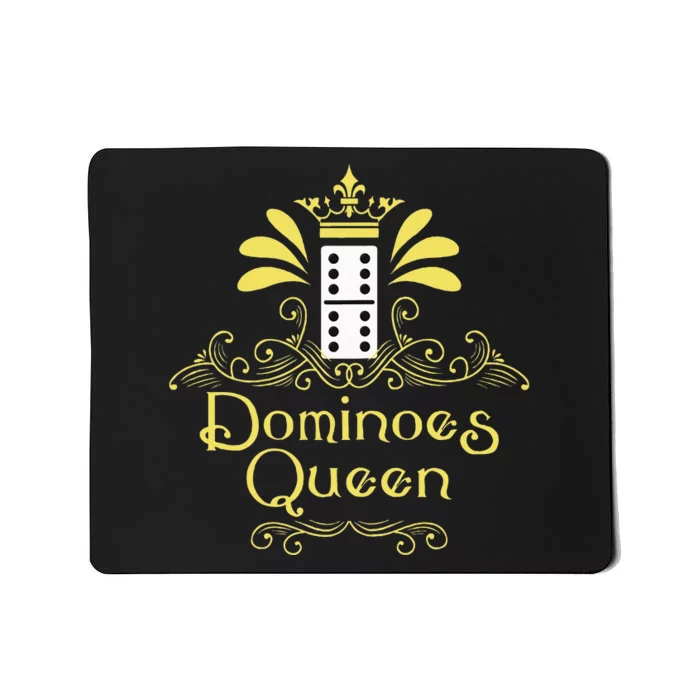 Dominoes Queen Domino Player Dominoes Lover Tile Game Mousepad