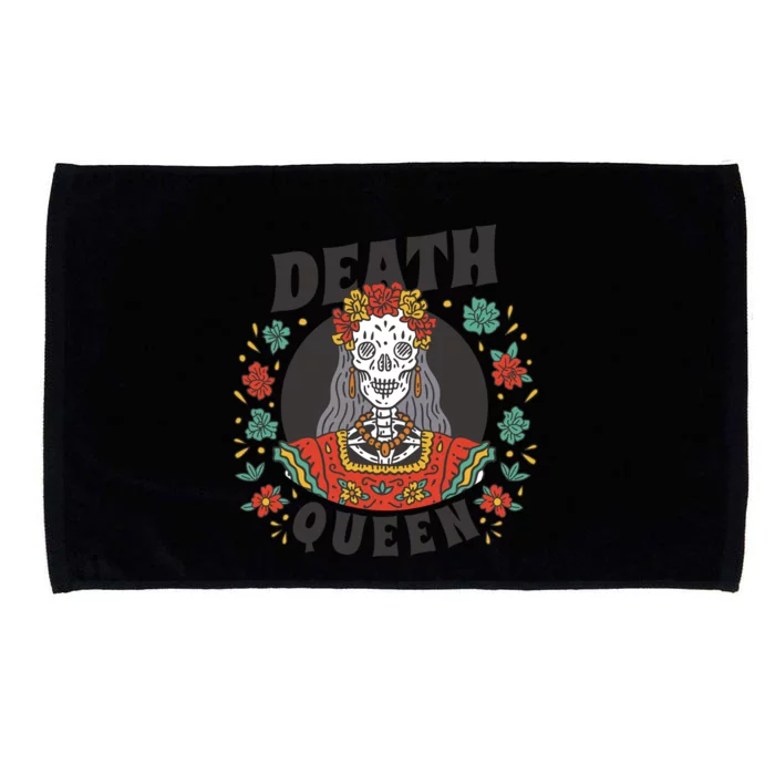 Death Queen Floral Microfiber Hand Towel