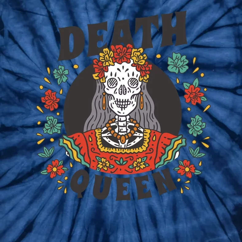 Death Queen Floral Tie-Dye T-Shirt