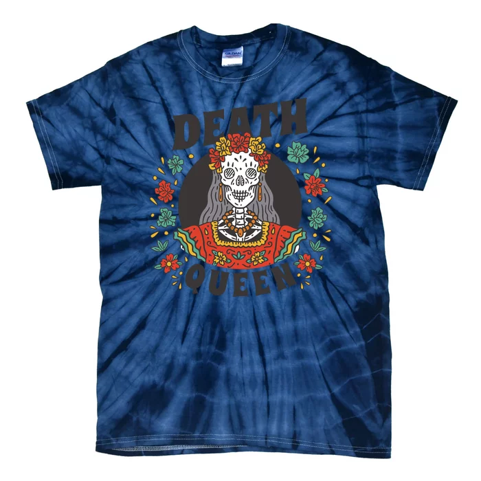 Death Queen Floral Tie-Dye T-Shirt