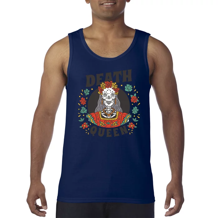 Death Queen Floral Tank Top