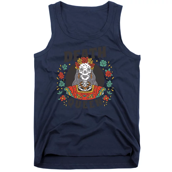 Death Queen Floral Tank Top