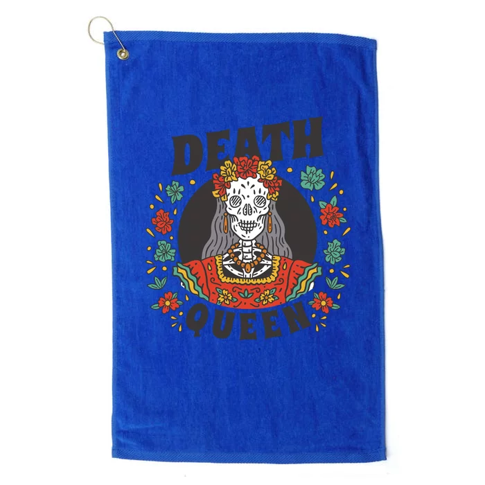 Death Queen Floral Platinum Collection Golf Towel