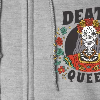 Death Queen Floral Full Zip Hoodie