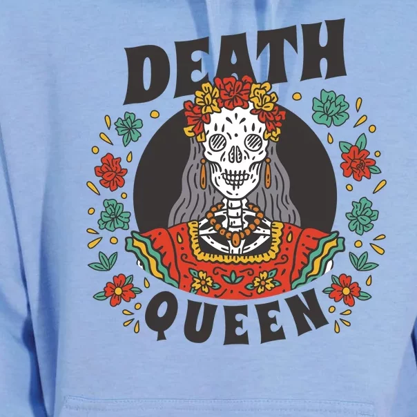 Death Queen Floral Unisex Surf Hoodie