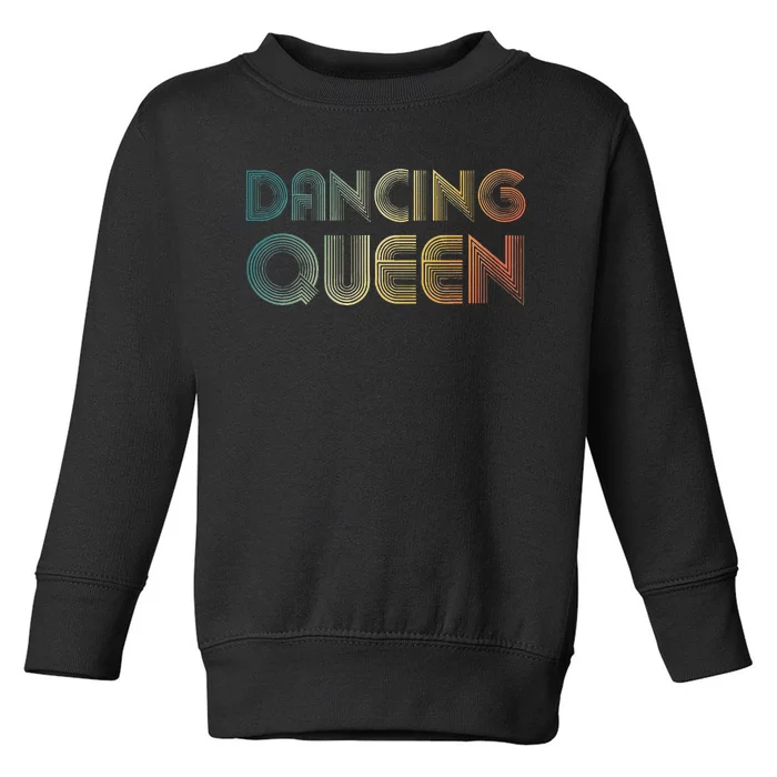 Disco Queen Funky Vintage 70s 80s Tee For Dance Parties Toddler Sweatshirt