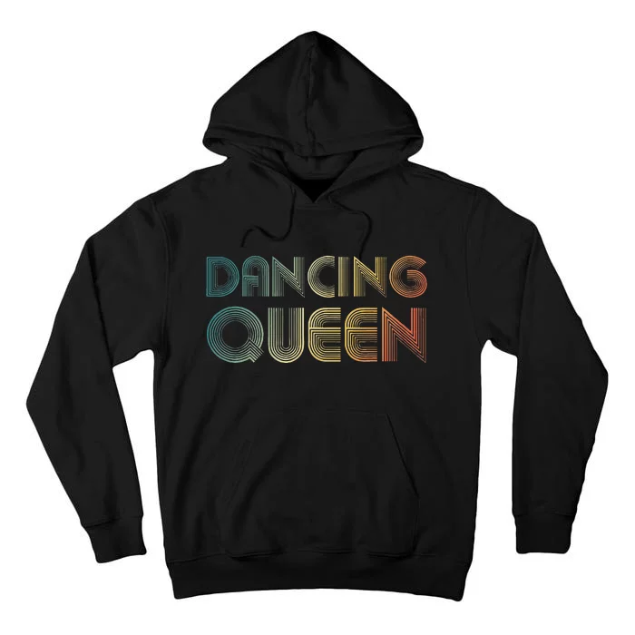 Disco Queen Funky Vintage 70s 80s Tee For Dance Parties Tall Hoodie