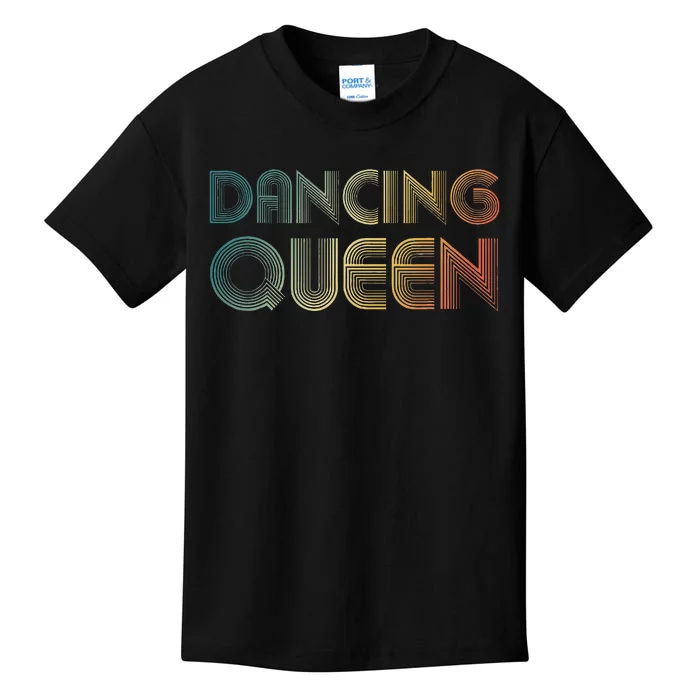 Disco Queen Funky Vintage 70s 80s For Dance Parties Kids T-Shirt