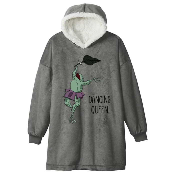 Dancing Queen Frog Ballet Dance Hooded Wearable Blanket