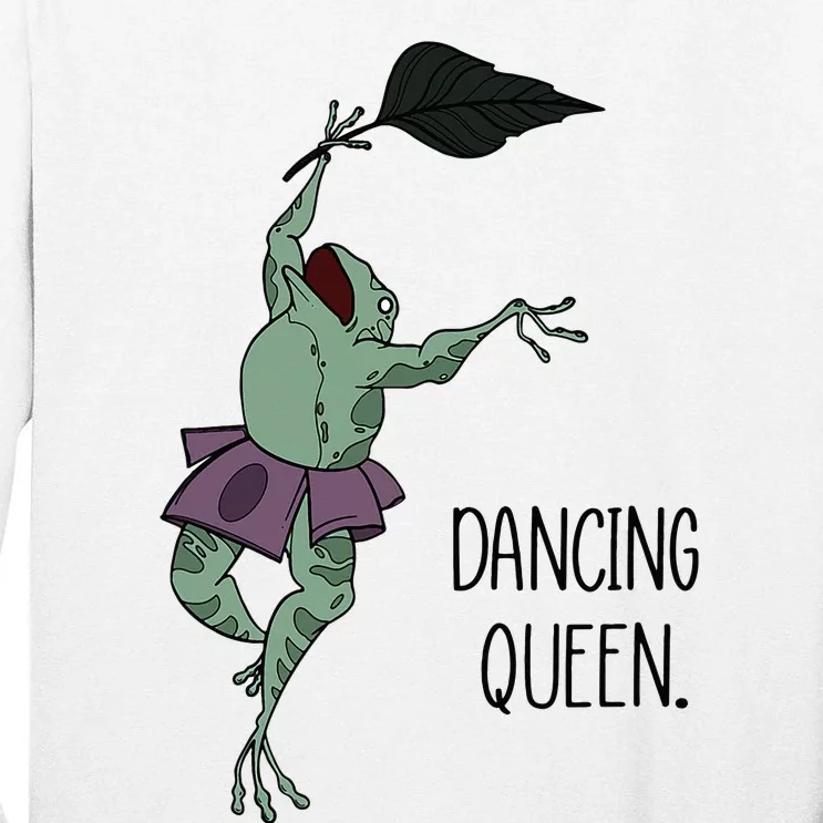 Dancing Queen Frog Ballet Dance Tall Long Sleeve T-Shirt