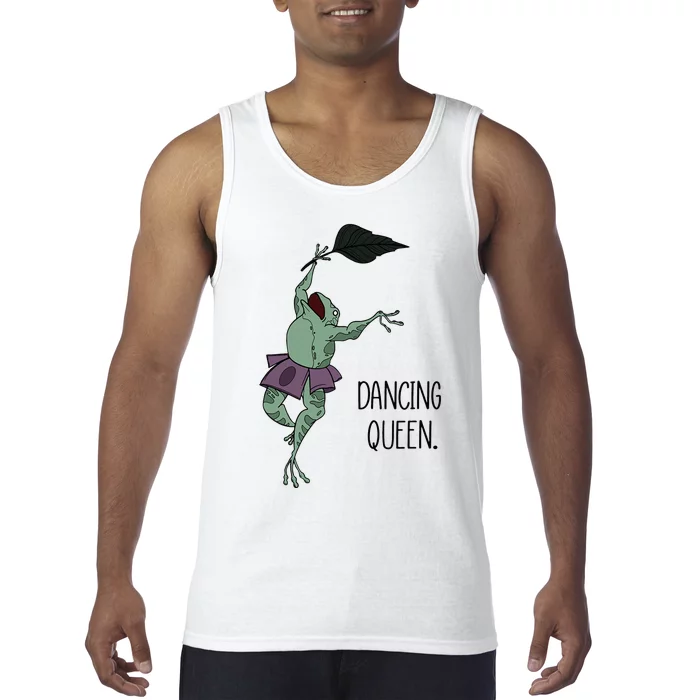 Dancing Queen Frog Ballet Dance Tank Top