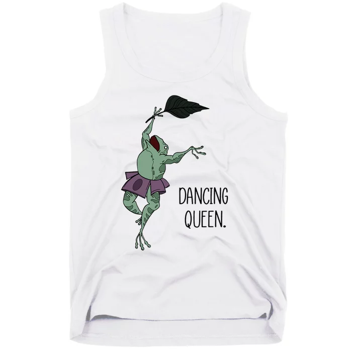 Dancing Queen Frog Ballet Dance Tank Top