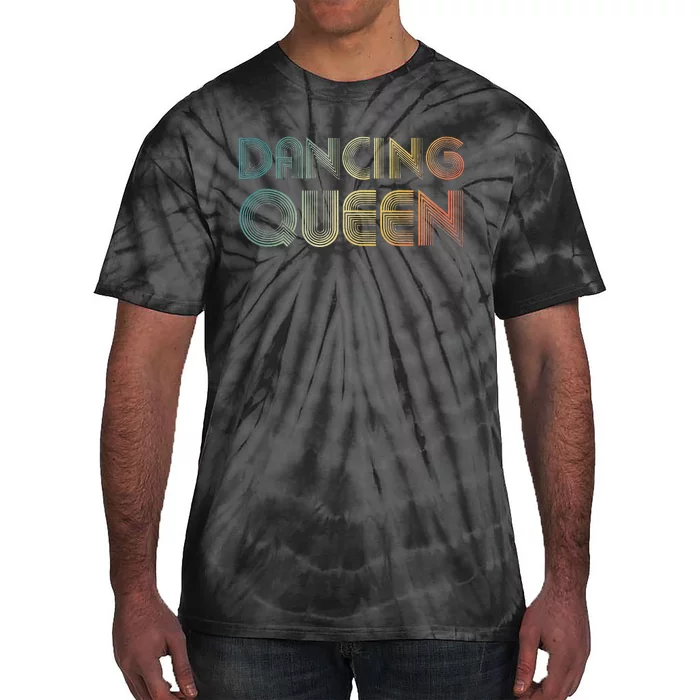 Disco Queen Funky Vintage 70s 80s For Dance Parties Tie-Dye T-Shirt