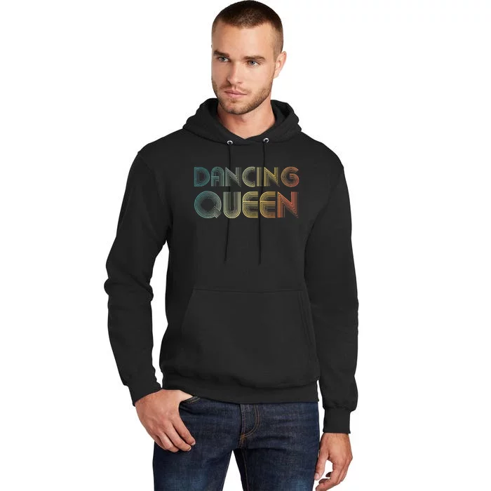 Disco Queen Funky Vintage 70s 80s For Dance Parties Tall Hoodie