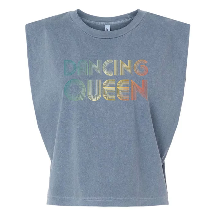 Disco Queen Funky Vintage 70s 80s For Dance Parties Garment-Dyed Women's Muscle Tee