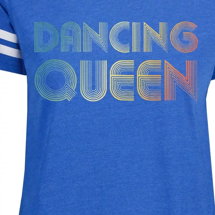 Disco Queen Funky Vintage 70s 80s For Dance Parties Enza Ladies Jersey Football T-Shirt