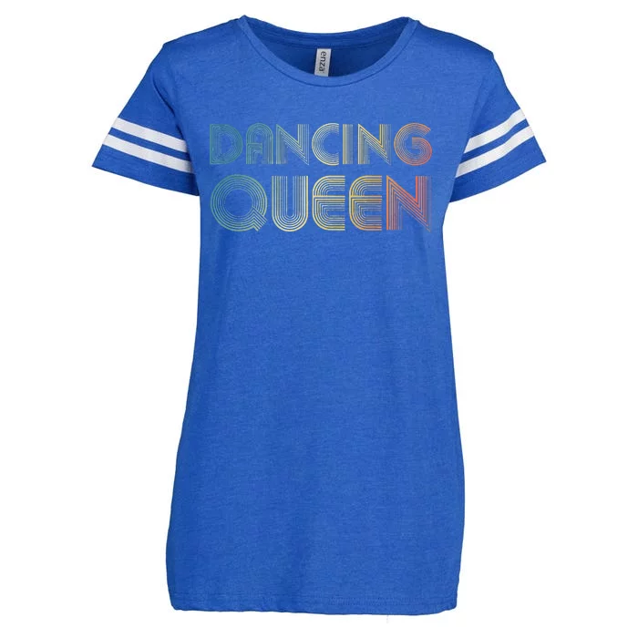 Disco Queen Funky Vintage 70s 80s For Dance Parties Enza Ladies Jersey Football T-Shirt