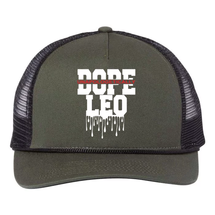 Dope Queen King Graphic Decor Leo Astrology Zodiac Retro Rope Trucker Hat Cap